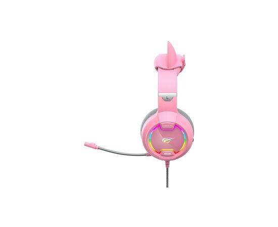 Наушники Havit HV-H2233d Cat Pink (HV-H2233d), изображение 4 Наушники Havit HV-H2233d Cat Pink (HV-H2233d), изображение 4