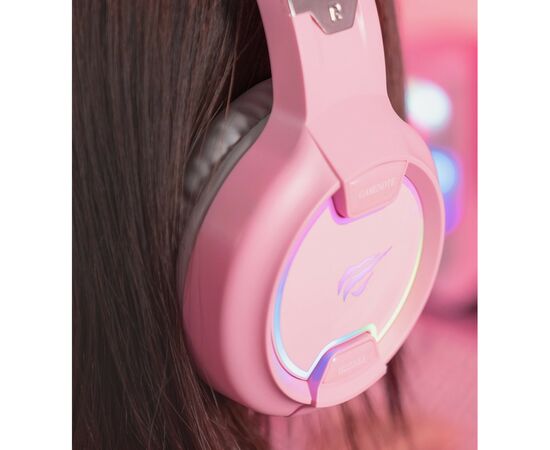Наушники Havit HV-H2233d Cat Pink (HV-H2233d), изображение 6 Наушники Havit HV-H2233d Cat Pink (HV-H2233d), изображение 6