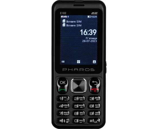 Мобильный телефон 2E E182 Black (688130245234), зображення 2