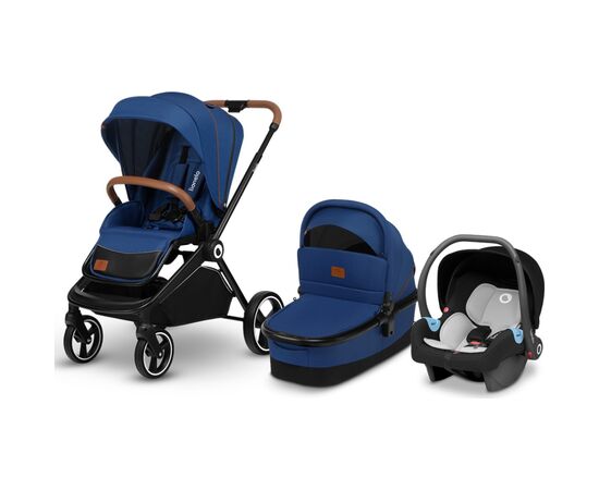 Коляска Lionelo 3 в 1 Mika Blue Navy (LO-MIKA 3IN1 BLUE NAVY), изображение 11 Коляска Lionelo 3 в 1 Mika Blue Navy (LO-MIKA 3IN1 BLUE NAVY), изображение 11