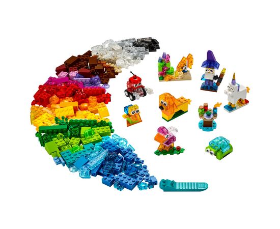 Конструктор LEGO Classic Прозорі кубики для творчості (11013), зображення 2 Конструктор LEGO Classic Прозорі кубики для творчості (11013), зображення 2
