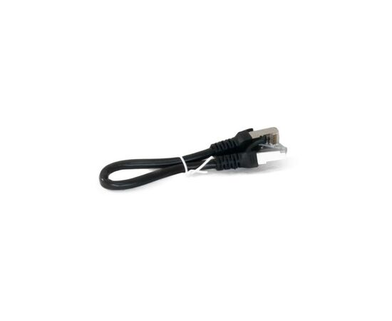 Патч-корд 0.25м, Cat. 6, FTP, CCA, black Extradigital (KBP1861), зображення 2 Патч-корд 0.25м, Cat. 6, FTP, CCA, black Extradigital (KBP1861), зображення 2