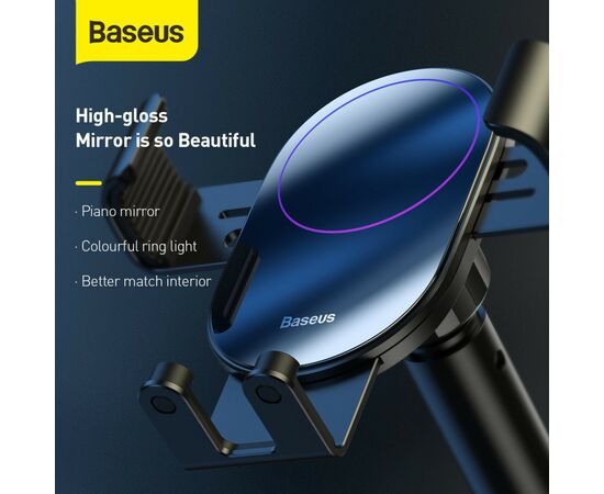 Универсальный автодержатель Baseus 4.7-6.5" Gravity Simplism (на присоску) black (SUYL-JY01), изображение 9 Универсальный автодержатель Baseus 4.7-6.5" Gravity Simplism (на присоску) black (SUYL-JY01), изображение 9