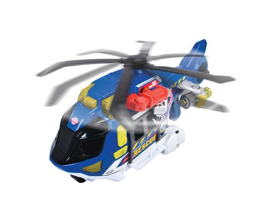 Спецтехника Dickie Toys Функциональный вертолет Служба спасения с лебедкой со звуком и световыми эффектами 36 см (3307002), изображение 3 Спецтехника Dickie Toys Функциональный вертолет Служба спасения с лебедкой со звуком и световыми эффектами 36 см (3307002), изображение 3