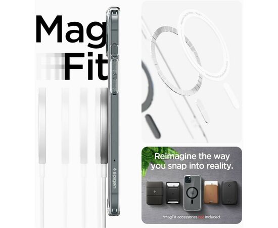 Чехол для мобильного телефона Spigen Apple iPhone 15 Plus Ultra Hybrid MagFit Carbon Fiber (ACS06663), изображение 7 Чехол для мобильного телефона Spigen Apple iPhone 15 Plus Ultra Hybrid MagFit Carbon Fiber (ACS06663), изображение 7