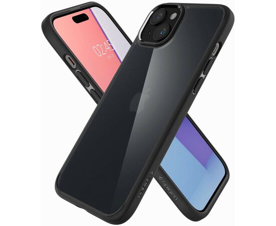 Чехол для мобильного телефона Spigen Apple iPhone 15 Plus Ultra Hybrid Frost Black (ACS06656), изображение 11 Чехол для мобильного телефона Spigen Apple iPhone 15 Plus Ultra Hybrid Frost Black (ACS06656), изображение 11