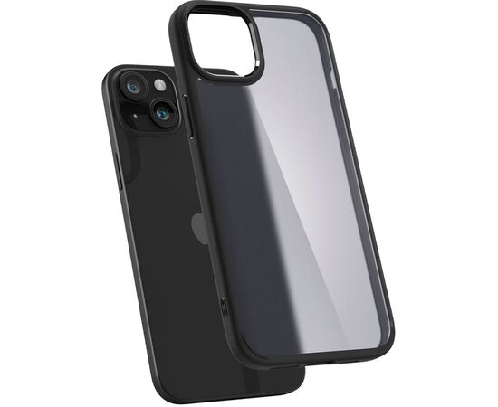 Чехол для мобильного телефона Spigen Apple iPhone 15 Plus Ultra Hybrid Frost Black (ACS06656), изображение 8 Чехол для мобильного телефона Spigen Apple iPhone 15 Plus Ultra Hybrid Frost Black (ACS06656), изображение 8