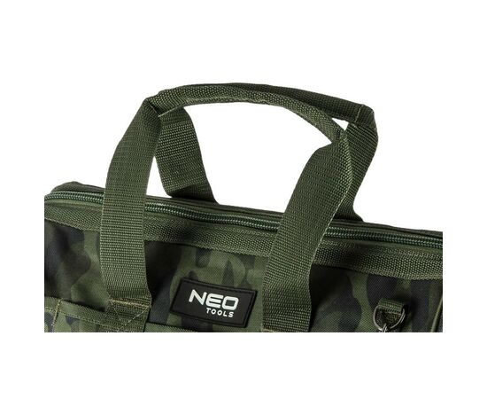 Сумка для инструмента Neo Tools Camo, 40x22x33см, нейлон 600D, усиленная, камуфляж (84-322), изображение 11 Сумка для инструмента Neo Tools Camo, 40x22x33см, нейлон 600D, усиленная, камуфляж (84-322), изображение 11