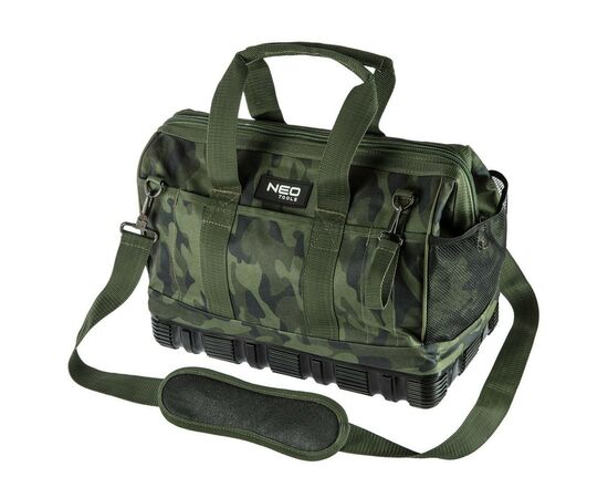 Сумка для инструмента Neo Tools Camo, 40x22x33см, нейлон 600D, усиленная, камуфляж (84-322), изображение 2 Сумка для инструмента Neo Tools Camo, 40x22x33см, нейлон 600D, усиленная, камуфляж (84-322), изображение 2