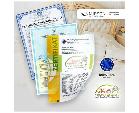 Наматрасник MirSon №1757 Eco Light Coral EcoSilk на резинке по углам 150x200 см (2200003711271), изображение 12