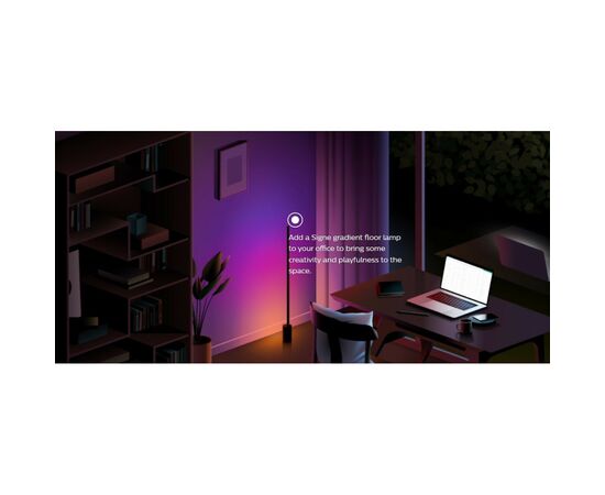Светильник Philips Hue Signe, 2000K-6500K, RGB, Gradient, ZigBee, димування, 55см, білий (915005986901), изображение 9 Светильник Philips Hue Signe, 2000K-6500K, RGB, Gradient, ZigBee, димування, 55см, білий (915005986901), изображение 9