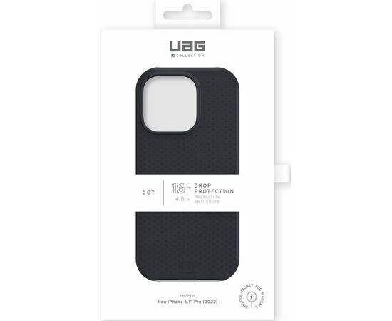 Чохол до моб. телефона Uag [U] Apple iPhone 14 Pro Dot Magsafe, Black (114082314040), зображення 12