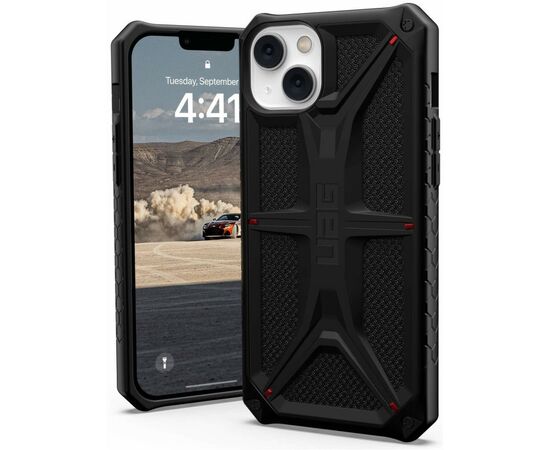 Чехол для моб. телефона Uag Apple iPhone 14 Plus Monarch, Kevlar Black (114033113940), изображение 11