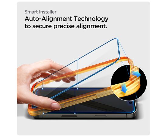Стекло защитное Spigen Apple Iphone 14 Pro Max Glas tR Align Master FC (2 Pack), Blac (AGL05204), изображение 3 Стекло защитное Spigen Apple Iphone 14 Pro Max Glas tR Align Master FC (2 Pack), Blac (AGL05204), изображение 3