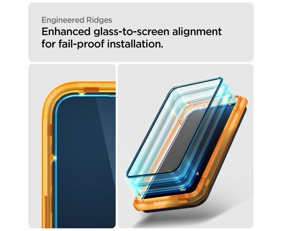 Стекло защитное Spigen Apple Iphone 14 Pro Max Glas tR Align Master FC (2 Pack), Blac (AGL05204), изображение 4 Стекло защитное Spigen Apple Iphone 14 Pro Max Glas tR Align Master FC (2 Pack), Blac (AGL05204), изображение 4