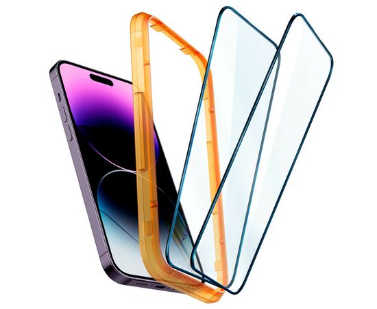 Стекло защитное Spigen Apple Iphone 14 Pro Max Glas tR Align Master FC (2 Pack), Blac (AGL05204), изображение 9 Стекло защитное Spigen Apple Iphone 14 Pro Max Glas tR Align Master FC (2 Pack), Blac (AGL05204), изображение 9
