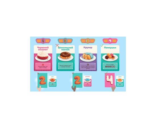 Настольная игра Feelindigo Пончевилля (Go Nuts for Donuts) (FI21038), изображение 10 Настольная игра Feelindigo Пончевилля (Go Nuts for Donuts) (FI21038), изображение 10