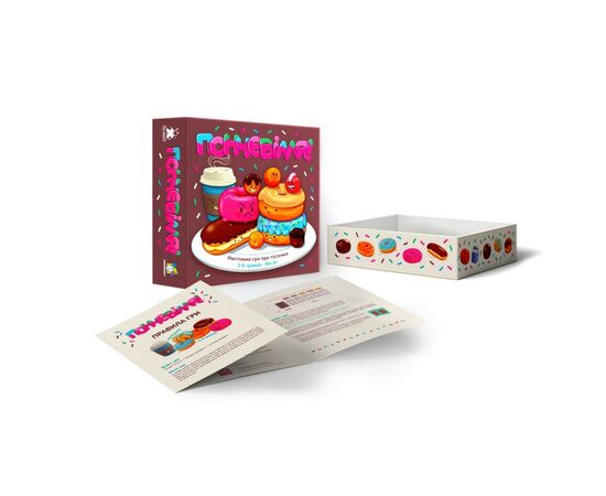 Настольная игра Feelindigo Пончевилля (Go Nuts for Donuts) (FI21038), изображение 2 Настольная игра Feelindigo Пончевилля (Go Nuts for Donuts) (FI21038), изображение 2