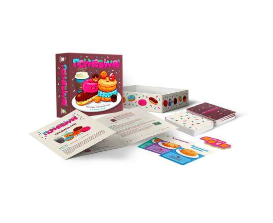 Настольная игра Feelindigo Пончевилля (Go Nuts for Donuts) (FI21038), изображение 3 Настольная игра Feelindigo Пончевилля (Go Nuts for Donuts) (FI21038), изображение 3