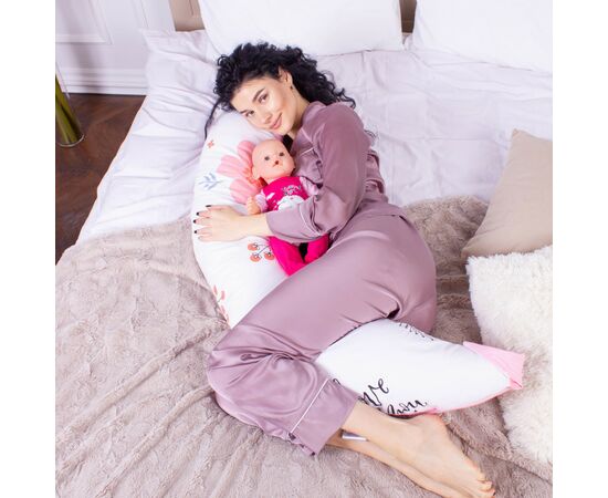 Подушка MirSon для беременных и кормления №8311 Print Line 20-0003 Abelie Бязь 30х170х20 см (2200006200369), изображение 4 Подушка MirSon для беременных и кормления №8311 Print Line 20-0003 Abelie Бязь 30х170х20 см (2200006200369), изображение 4