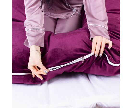 Подушка MirSon Подушка для беременных и отдыха U-образная 8021 Velvet Line " (2200006178538), изображение 10 Подушка MirSon Подушка для беременных и отдыха U-образная 8021 Velvet Line " (2200006178538), изображение 10