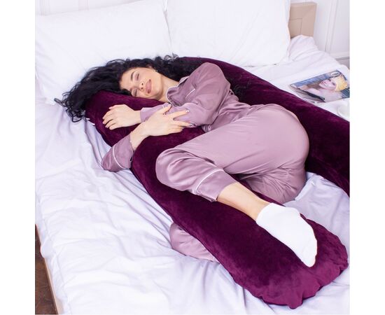 Подушка MirSon Подушка для беременных и отдыха U-образная 8021 Velvet Line " (2200006178538), изображение 3 Подушка MirSon Подушка для беременных и отдыха U-образная 8021 Velvet Line " (2200006178538), изображение 3