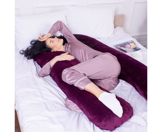 Подушка MirSon Подушка для беременных и отдыха U-образная 8021 Velvet Line " (2200006178538), изображение 4 Подушка MirSon Подушка для беременных и отдыха U-образная 8021 Velvet Line " (2200006178538), изображение 4
