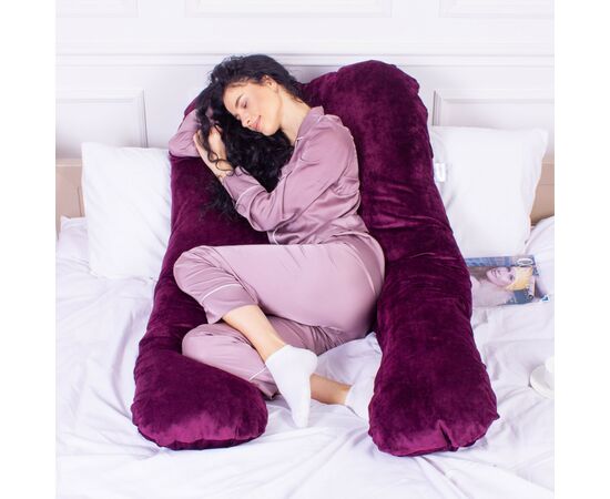 Подушка MirSon Подушка для беременных и отдыха U-образная 8021 Velvet Line " (2200006178538), изображение 8 Подушка MirSon Подушка для беременных и отдыха U-образная 8021 Velvet Line " (2200006178538), изображение 8