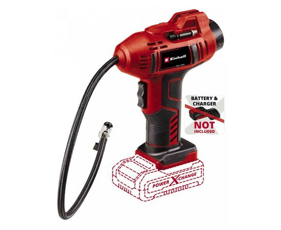 Автомобильный компрессор Einhell CE-CC 18 Li - Solo, 18В, PXC (без АКБ и ЗУ) (2071010), изображение 2