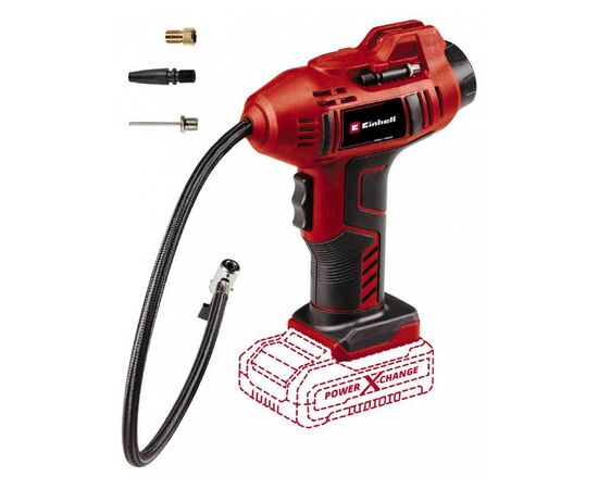 Автомобильный компрессор Einhell CE-CC 18 Li - Solo, 18В, PXC (без АКБ и ЗУ) (2071010), изображение 3