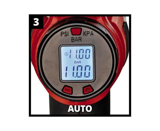 Автомобильный компрессор Einhell CE-CC 18 Li - Solo, 18В, PXC (без АКБ и ЗУ) (2071010), изображение 8