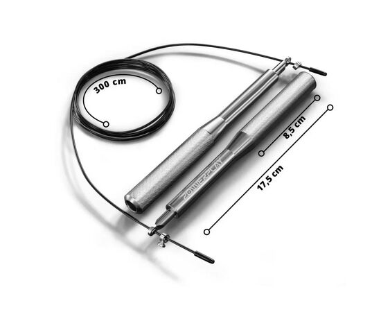Скакалка PowerPlay 4207 швидкісна алюмінієва Срібна (PP_4207_Silver), изображение 9 Скакалка PowerPlay 4207 швидкісна алюмінієва Срібна (PP_4207_Silver), изображение 9