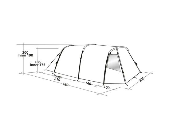 Палатка Easy Camp Huntsville 500 Green/Grey 120407 (929577), изображение 9 Палатка Easy Camp Huntsville 500 Green/Grey 120407 (929577), изображение 9
