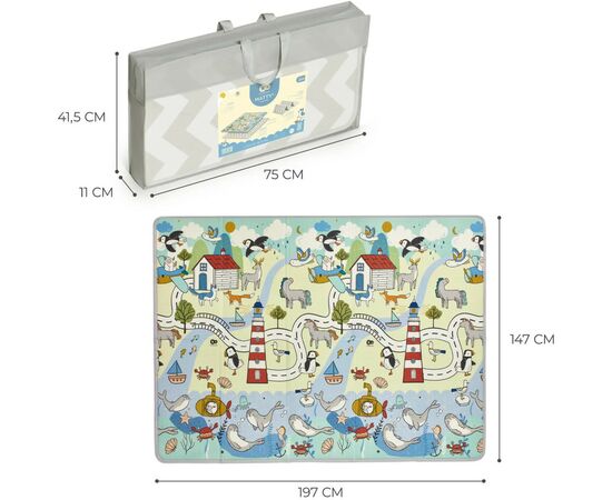 Детский коврик Kinderkraft двусторонний Matty 2 (5902533923212), изображение 2