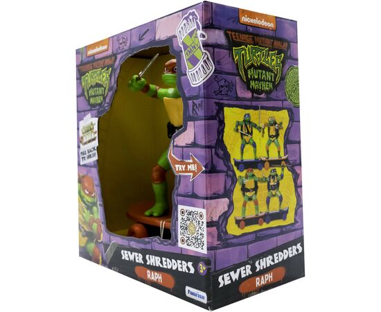 Игровой набор Funrise TMNT Черепашки-ниндзя классические Мастера боевых искусств Рафаэль movie star 2023 (71056), изображение 3 Игровой набор Funrise TMNT Черепашки-ниндзя классические Мастера боевых искусств Рафаэль movie star 2023 (71056), изображение 3