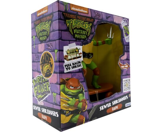 Игровой набор Funrise TMNT Черепашки-ниндзя классические Мастера боевых искусств Рафаэль movie star 2023 (71056), изображение 4 Игровой набор Funrise TMNT Черепашки-ниндзя классические Мастера боевых искусств Рафаэль movie star 2023 (71056), изображение 4