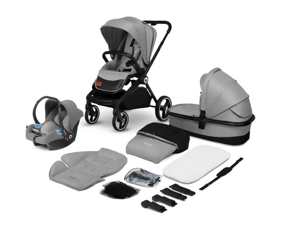 Коляска Lionelo 3 в 1 Mika Grey Stone (LO-MIKA 3IN1 GREY STONE), изображение 12 Коляска Lionelo 3 в 1 Mika Grey Stone (LO-MIKA 3IN1 GREY STONE), изображение 12