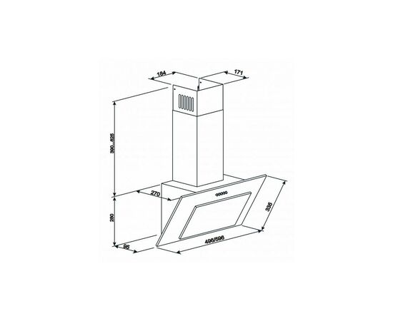 Вытяжка кухонная Eleyus VERTICAL 700 60 BG (VERTICAL70060BG), изображение 12 Вытяжка кухонная Eleyus VERTICAL 700 60 BG (VERTICAL70060BG), изображение 12