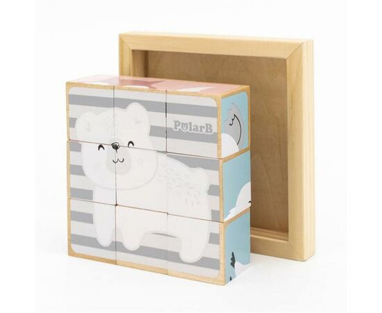 Кубики Viga Toys PolarB Зверята, 6 сторон (44024), изображение 5 Кубики Viga Toys PolarB Зверята, 6 сторон (44024), изображение 5