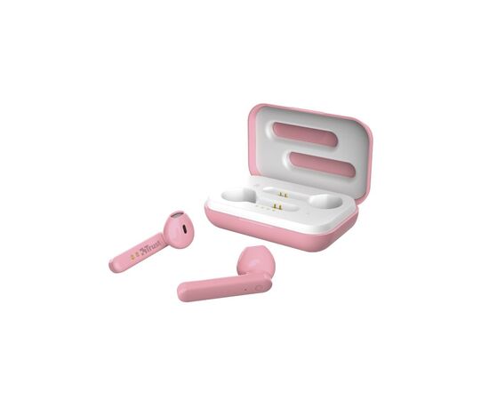 Наушники Trust Primo Touch True Wireless Mic Pink (23782), изображение 5 Наушники Trust Primo Touch True Wireless Mic Pink (23782), изображение 5
