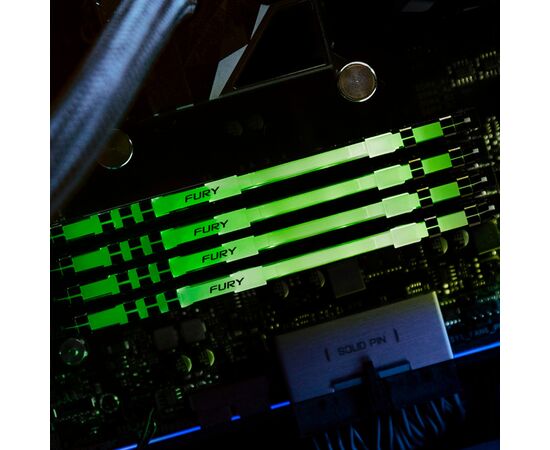 Модуль памяти для компьютера DDR4 16GB 3600 MHz Fury Beast RGB Kingston Fury (ex.HyperX) (KF436C18BBA/16), изображение 11 Модуль памяти для компьютера DDR4 16GB 3600 MHz Fury Beast RGB Kingston Fury (ex.HyperX) (KF436C18BBA/16), изображение 11