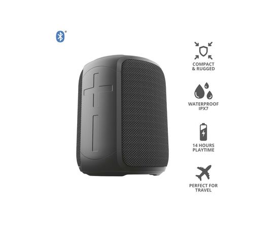 Акустическая система Trust Caro Compact Bluetooth Speaker Black (23834), изображение 6 Акустическая система Trust Caro Compact Bluetooth Speaker Black (23834), изображение 6