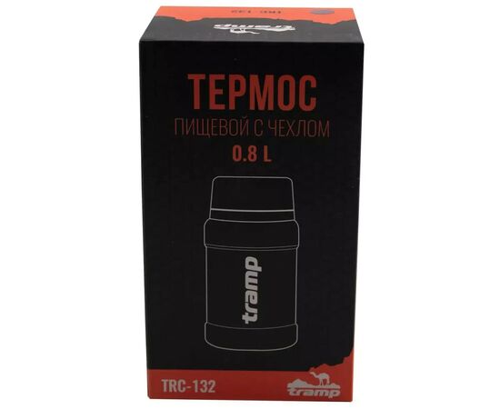 Термос Tramp с широким горлом в чехле 0.8 л Black (UTRC-132-black), изображение 11 Термос Tramp с широким горлом в чехле 0.8 л Black (UTRC-132-black), изображение 11
