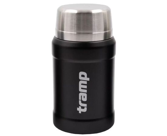 Термос Tramp с широким горлом в чехле 0.8 л Black (UTRC-132-black), изображение 2 Термос Tramp с широким горлом в чехле 0.8 л Black (UTRC-132-black), изображение 2