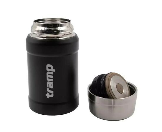 Термос Tramp с широким горлом в чехле 0.8 л Black (UTRC-132-black), изображение 4 Термос Tramp с широким горлом в чехле 0.8 л Black (UTRC-132-black), изображение 4