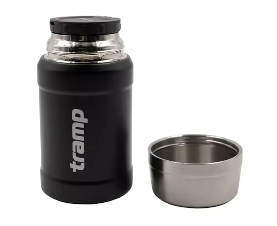 Термос Tramp с широким горлом в чехле 0.8 л Black (UTRC-132-black), изображение 5 Термос Tramp с широким горлом в чехле 0.8 л Black (UTRC-132-black), изображение 5