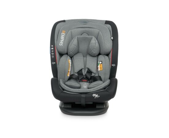 Автокресло El Camino ME 1093 Memphis Iso-Fix (0-36кг) grey black (ME 1093 grey black), изображение 2 Автокресло El Camino ME 1093 Memphis Iso-Fix (0-36кг) grey black (ME 1093 grey black), изображение 2