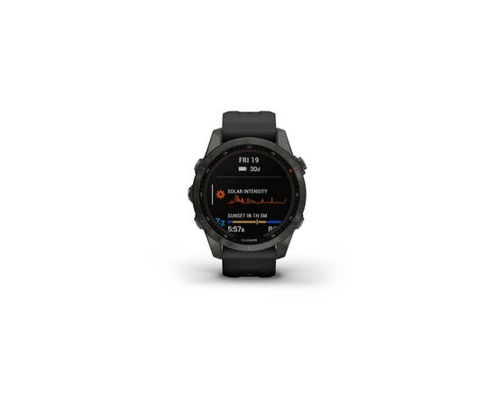 Смарт-часы Garmin fenix 7S Sapphire Sol,Carbon Gray DLC Ti w/ith Blk Band, GPS (010-02539-25), изображение 2 Смарт-часы Garmin fenix 7S Sapphire Sol,Carbon Gray DLC Ti w/ith Blk Band, GPS (010-02539-25), изображение 2