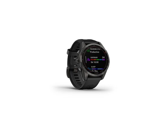 Смарт-часы Garmin fenix 7S Sapphire Sol,Carbon Gray DLC Ti w/ith Blk Band, GPS (010-02539-25), изображение 3 Смарт-часы Garmin fenix 7S Sapphire Sol,Carbon Gray DLC Ti w/ith Blk Band, GPS (010-02539-25), изображение 3