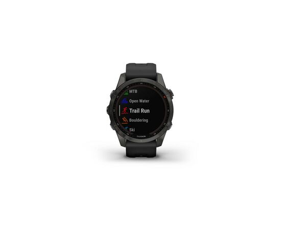 Смарт-часы Garmin fenix 7S Sapphire Sol,Carbon Gray DLC Ti w/ith Blk Band, GPS (010-02539-25), изображение 7 Смарт-часы Garmin fenix 7S Sapphire Sol,Carbon Gray DLC Ti w/ith Blk Band, GPS (010-02539-25), изображение 7